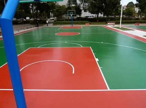 鄂州户外厂区球场翻新，地坪翻新修补工作
